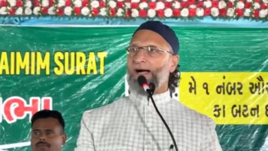 Photo of गुजरात : बंटवारे के लिए मुसलमान नहीं, कांग्रेस थी जिम्मेदार, ओवैसी का तीखा हमला बोले- BJP को सिर्फ AIMIM ही रोक सकती है