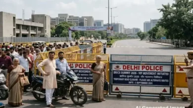 Photo of ब्रिक्स मोटरकेड रिहर्सल के लिए दिल्ली ट्रैफिक पुलिस की खास तैयारी: 22 डायवर्जन पॉइंट किए गए चिह्नित
