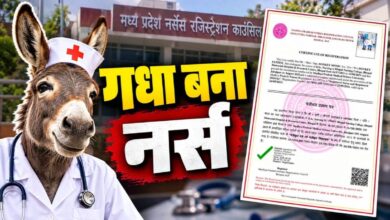 Photo of मध्य प्रदेश नर्सिंग काउंसिल की भारी लापरवाही: बिना सत्यापन के गधे की तस्वीर पर जारी किया डिजिटल पंजीकरण प्रमाण पत्र