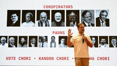 Photo of ‘वोट चोरी, कानून चोरी और संस्था चोरी’! राहुल गांधी का पीएम मोदी, अमित शाह और सीईसी पर ‘ट्रिपल अटैक’, चुनाव आयोग के भीतर मची भारी खलबली