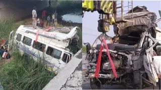 Photo of कोटा में दिल्ली-मुंबई एक्सप्रेसवे पर बड़ा हादसा, 15 फीट गहरे नाले में गिरी बस; मध्यप्रदेश के 8 श्रद्धालुओं की मौत